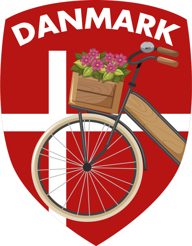 Eventyr unicorns flag klistermærke - TenStickers