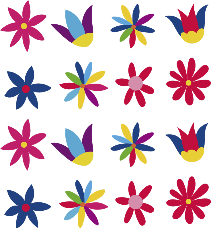 Stickers Fleurs Sauvages Design