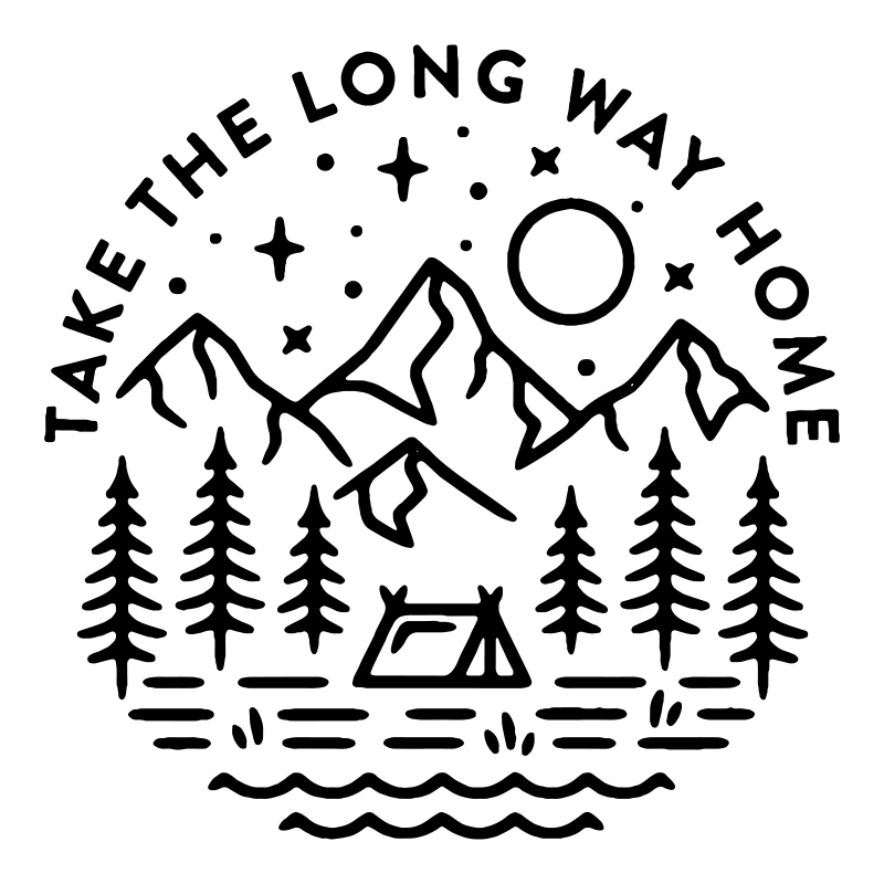 먼 길 가정 노트북 스티커 - TenStickers