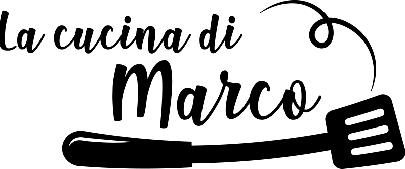 Adesivo con nome personalizzabile tema cucina - TenStickers