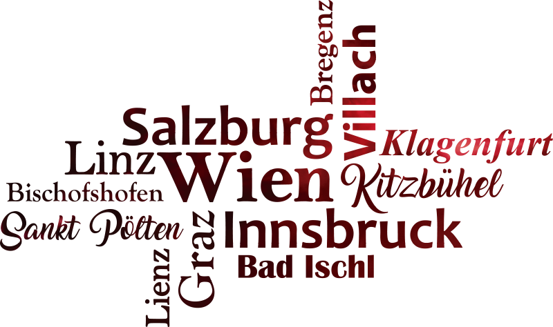 Aufkleber Österreich Städte - TenStickers