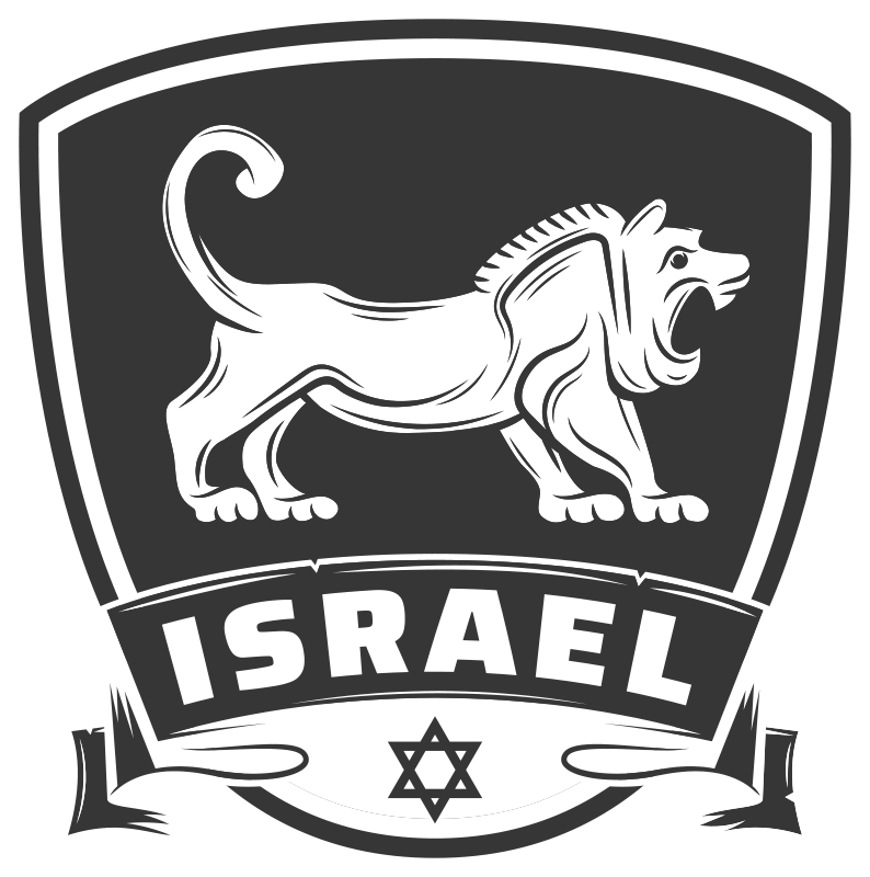 Lion of judah Jerusalem emblem emoji sticker - TenStickers