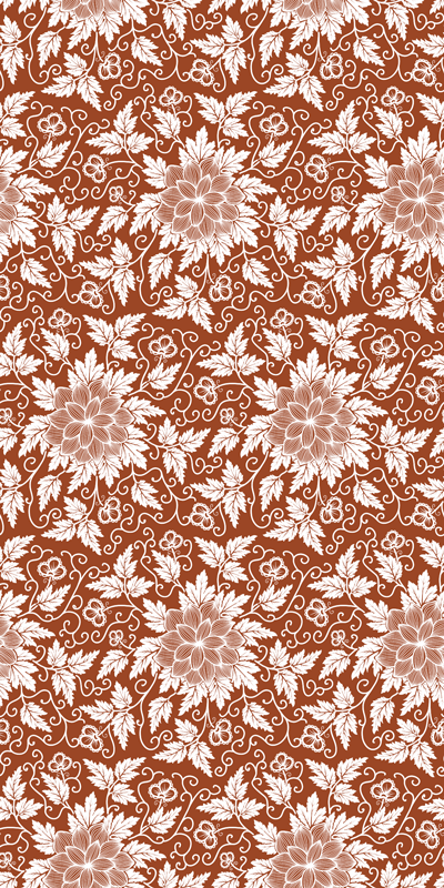 Vinilo para ventanas de flores marrón vintage - TenVinilo