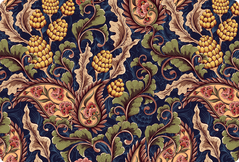 Vinil para PC Ilustração paisley realista - TenStickers