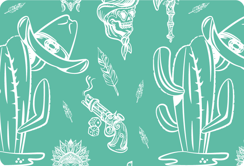 笔记本电脑皮肤 仙人掌主题人物 - TenStickers