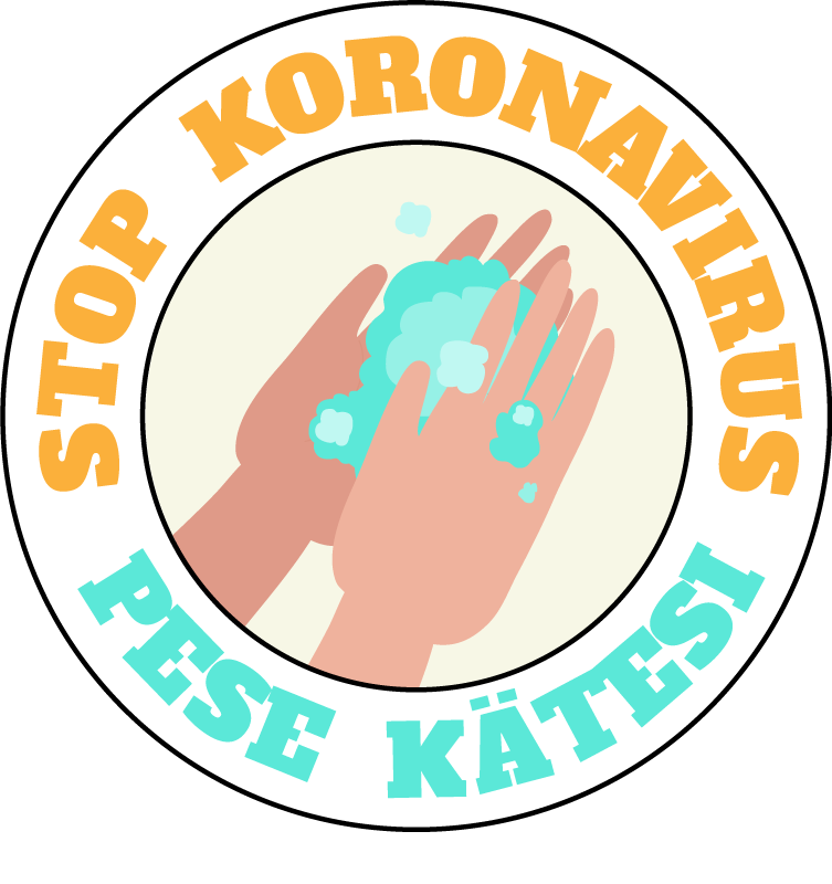 Hålla ren stopp corona vinyl skylt - Tenstickers