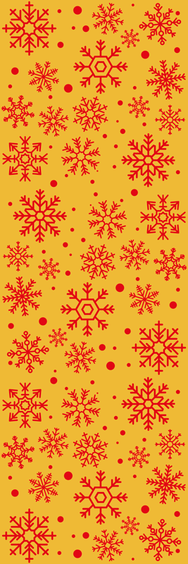 Christmas Snowflakes fridge sticker - TenStickers