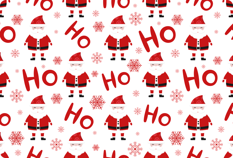 Sticker pour ordinateur modèle de père noël - TenStickers