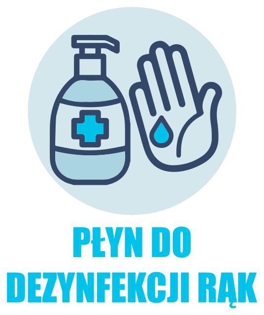 Naklejka na ścianę różne oznaczenia środek odkażający - TenStickers