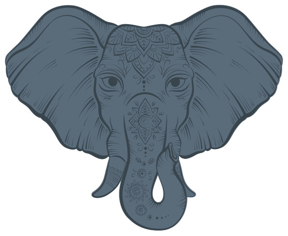 εθνοτικές μάνταλα διακοσμητικά άγρια ζώα decal - TenStickers