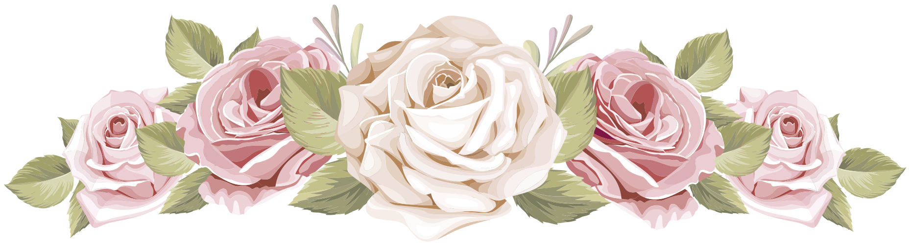 Hvid og lyserød pioner blomster vægklistermærke - TenStickers