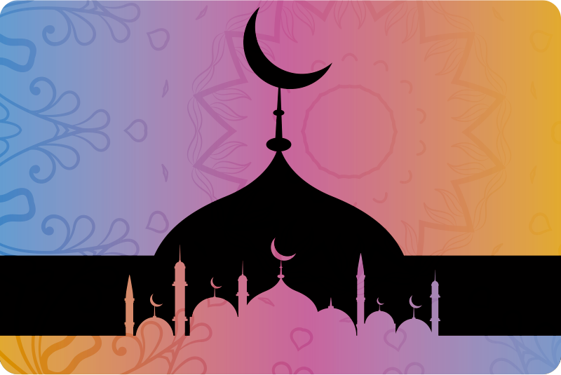 Ramadan Kareem laptop sticker - TenStickers