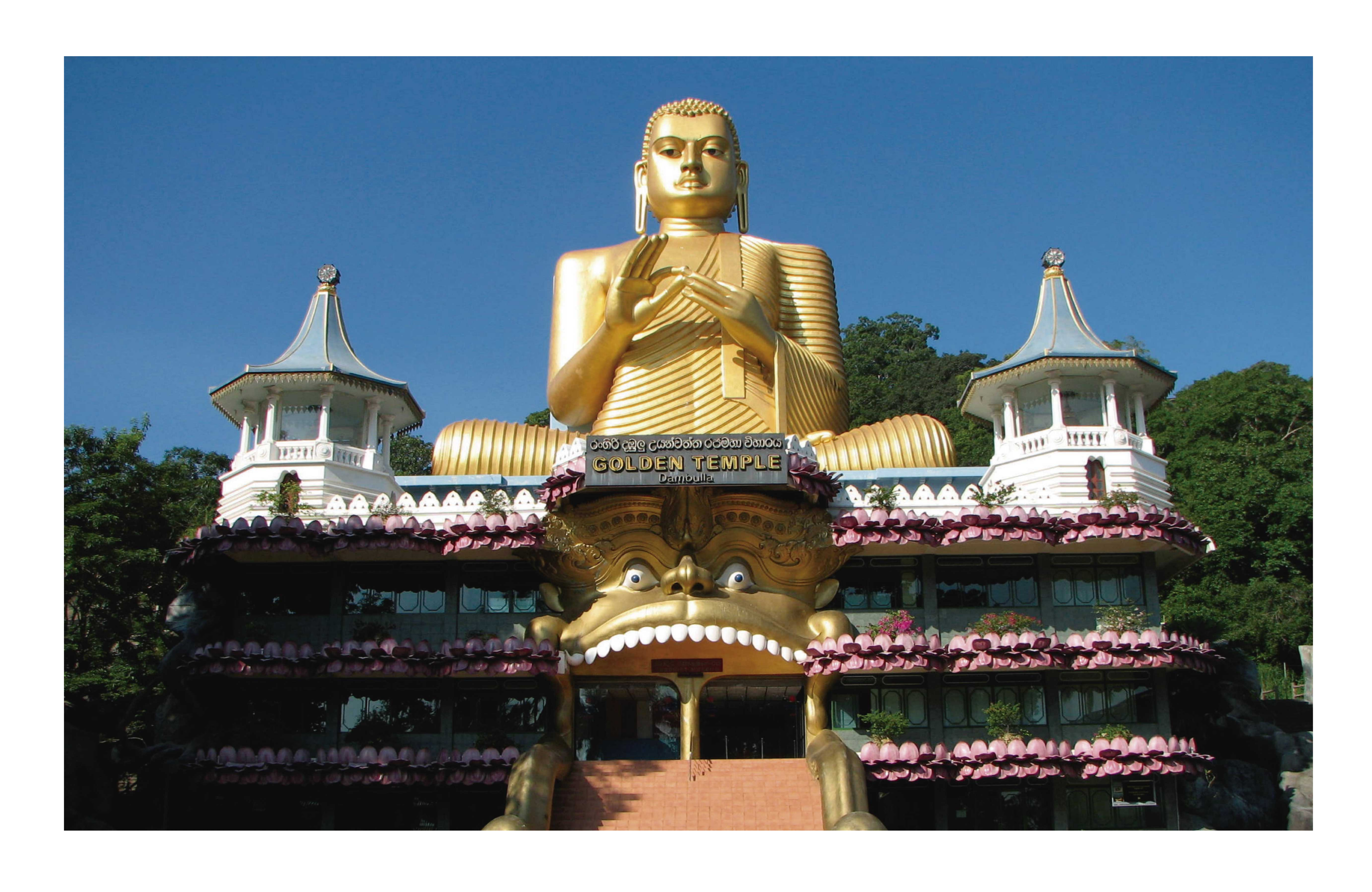 Sri Lanka Buddha temple wall sticker - TenStickers