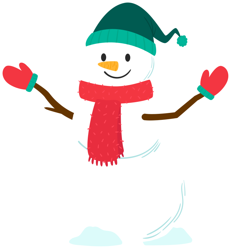 Funny Snowman christmas sticker - TenStickers