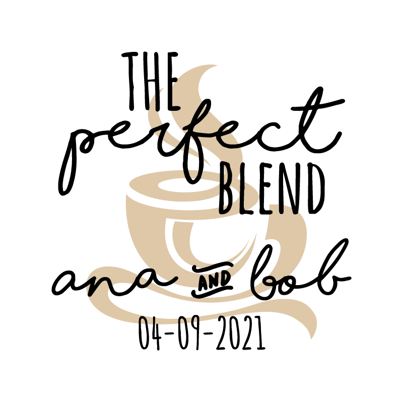 Brugerdefineret bryllupsnavn bryllupsmærke - TenStickers