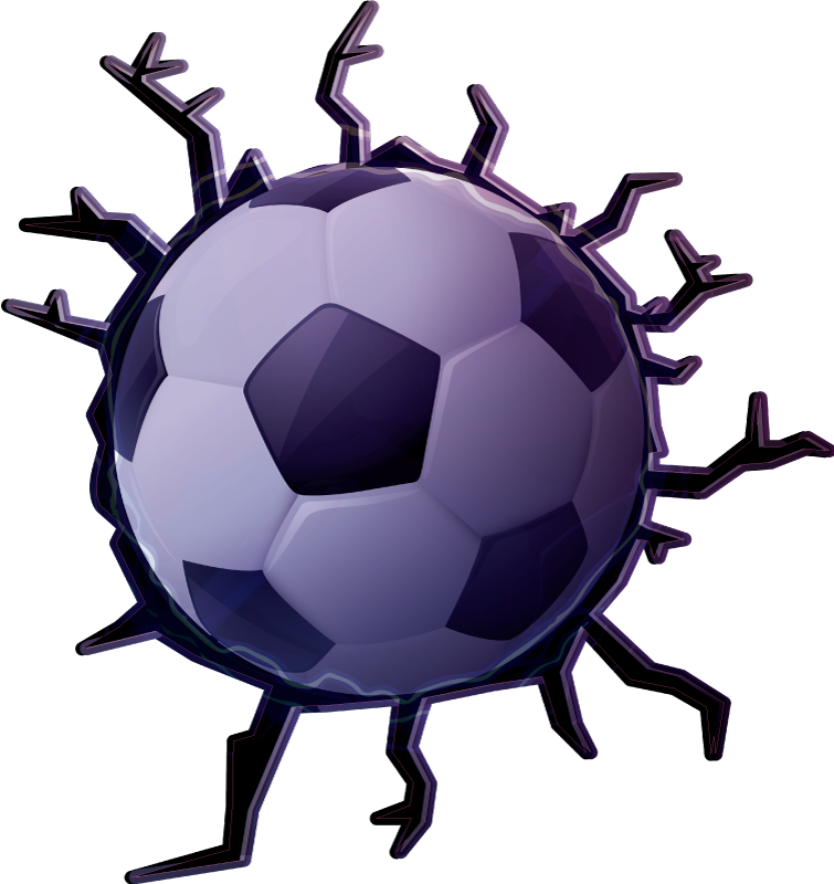 3d kugle gennem muren visuelle effekter klistermærke - TenStickers