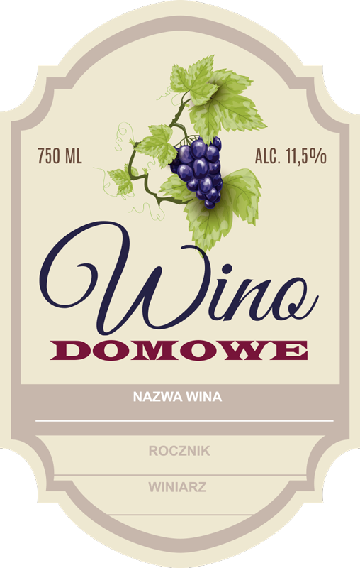 Naklejka ślubna Butelka wina - TenStickers