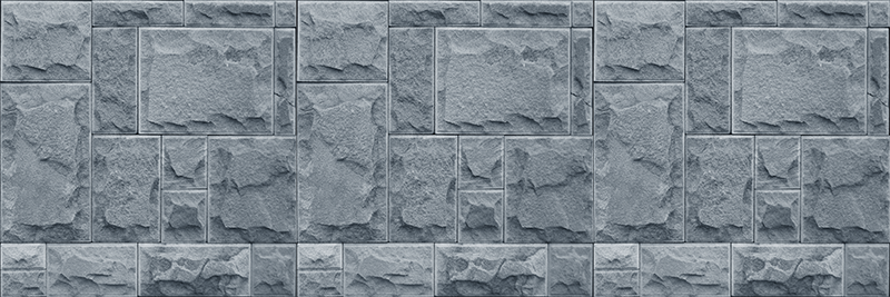 Cenefa decorativa cuadrados textura piedra - TenVinilo