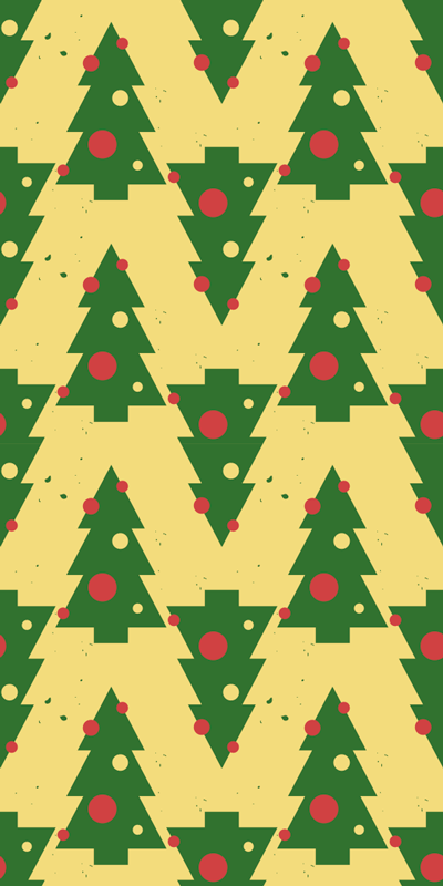 节日贴纸 圣诞树图案 - TenStickers