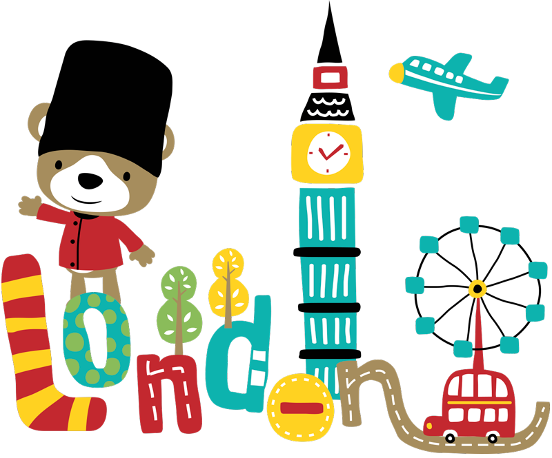 9 small London Landmarks london wall sticker - TenStickers