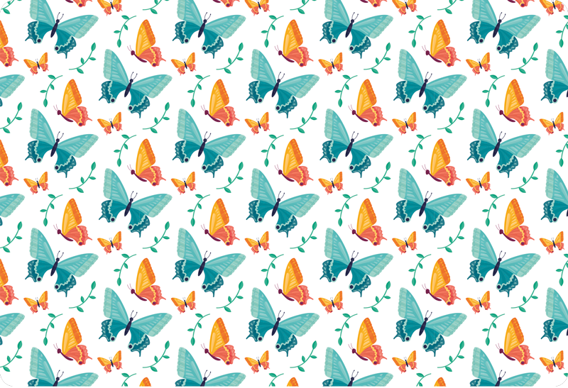 Vinilo para portátiles mariposas bicolores - TenVinilo