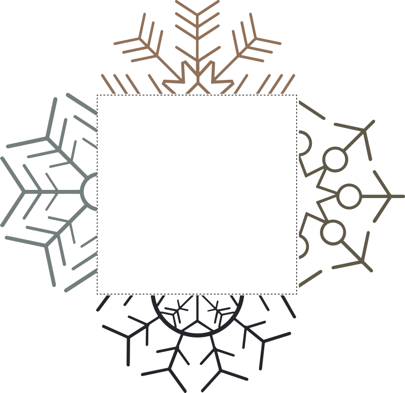 αυτοκόλλητο διακόπτη φωτός νιφάδας χιονιού - TenStickers