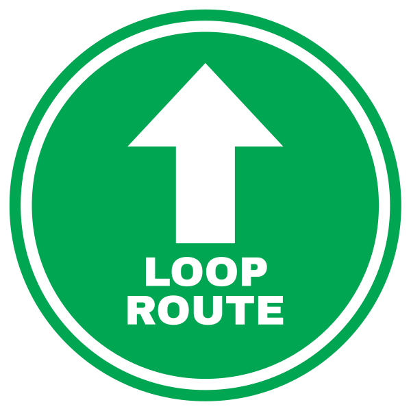 Vloerstickers Wandelroute - TenStickers