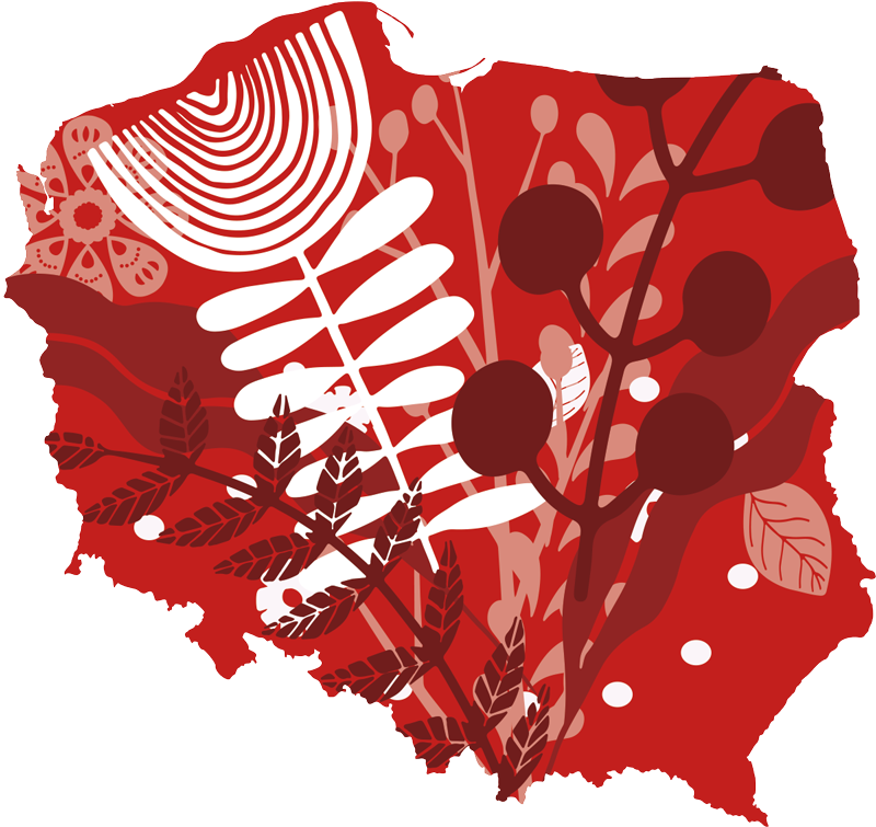 Mapa świata na ścianę Polska ludowa - TenStickers