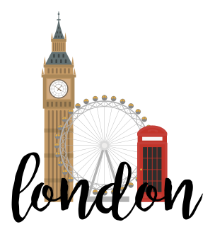 Phone box and landmark  London stickers - TenStickers