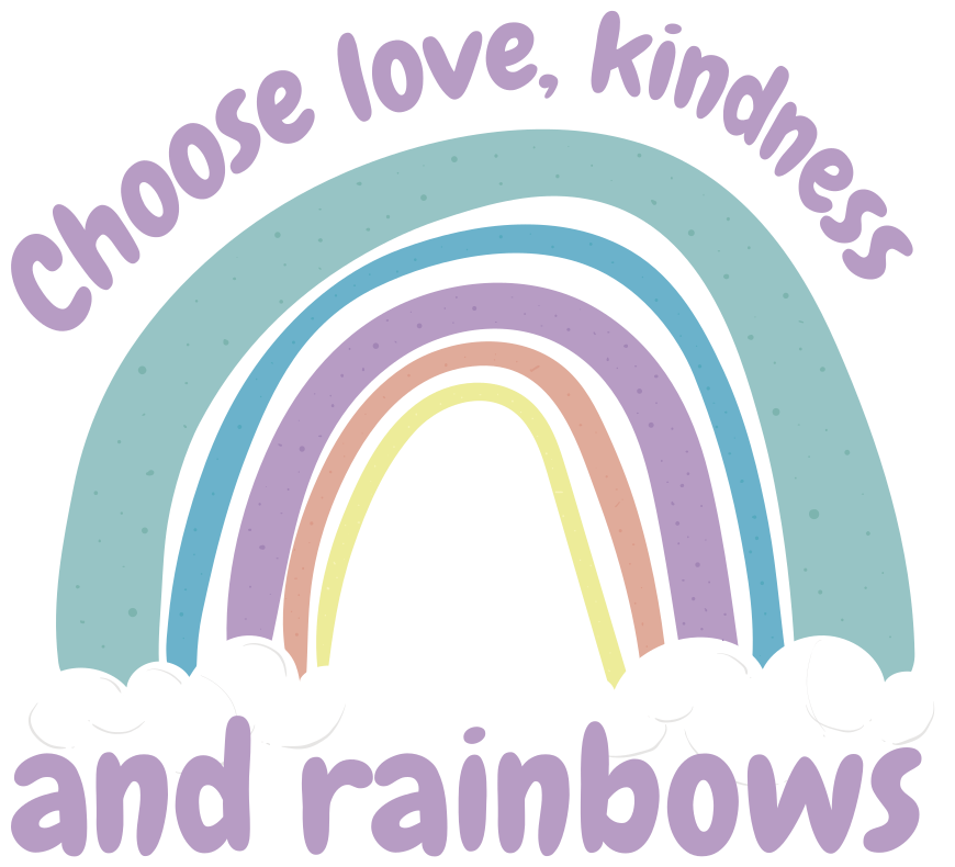Rainbows inspirational quote wall decal - TenStickers