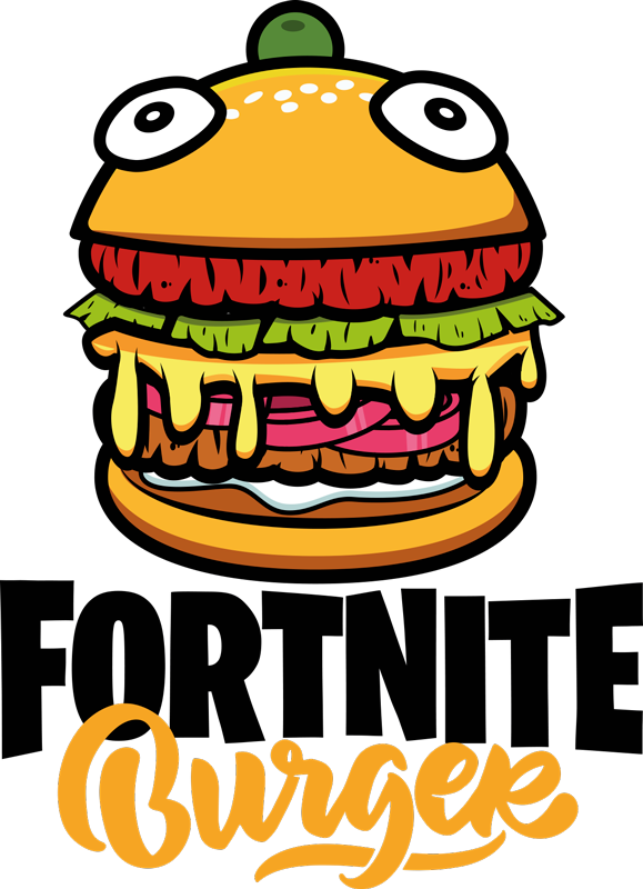 フォートナイトバーガービデオゲームステッカー Tenstickers