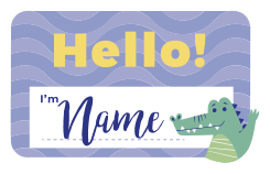 hello I'm with personalised name window sticker - TenStickers