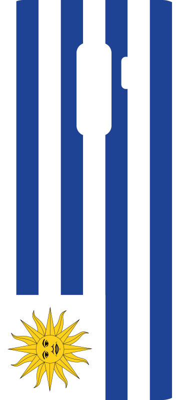 Sticker para Samsung Bandera de uruguay - TenVinilo