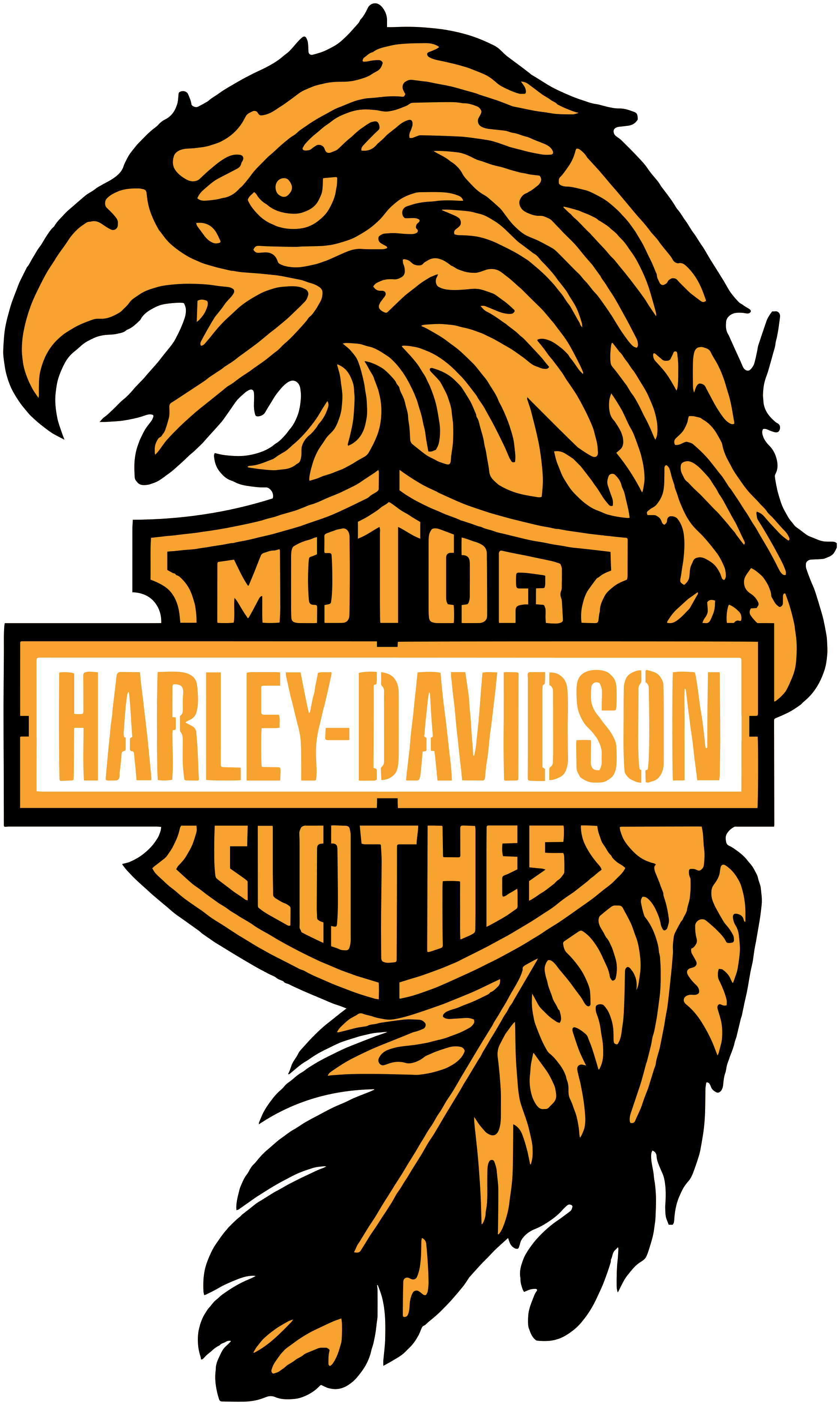 Harley Davidson Original Logo Motorcycle Decal Tenstickers