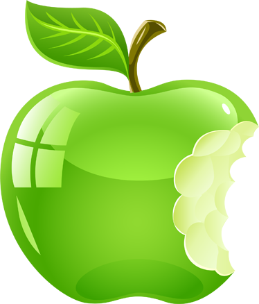 manzana mordida dibujo