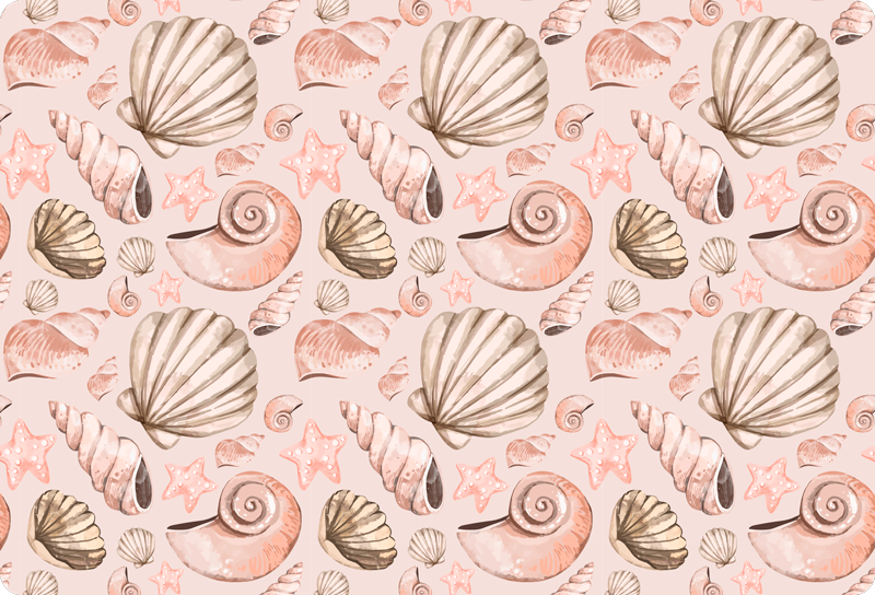 seashells vinyl laptop skins - TenStickers