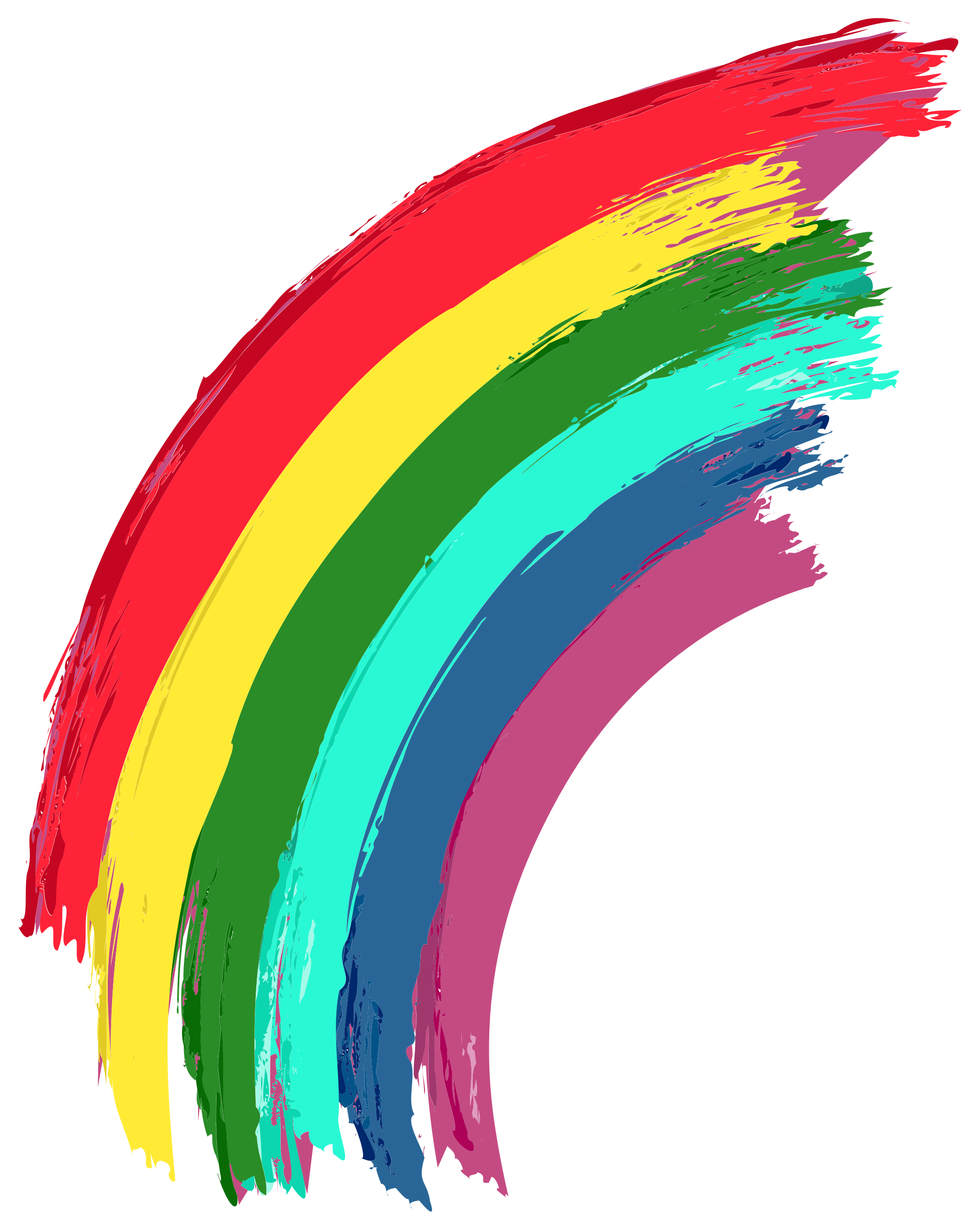 Vinilo Golpes de pintura de arco iris - TenVinilo