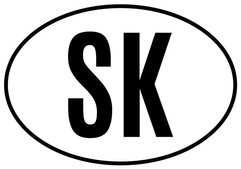 Sk kód krajiny kód auta - Tenstickers