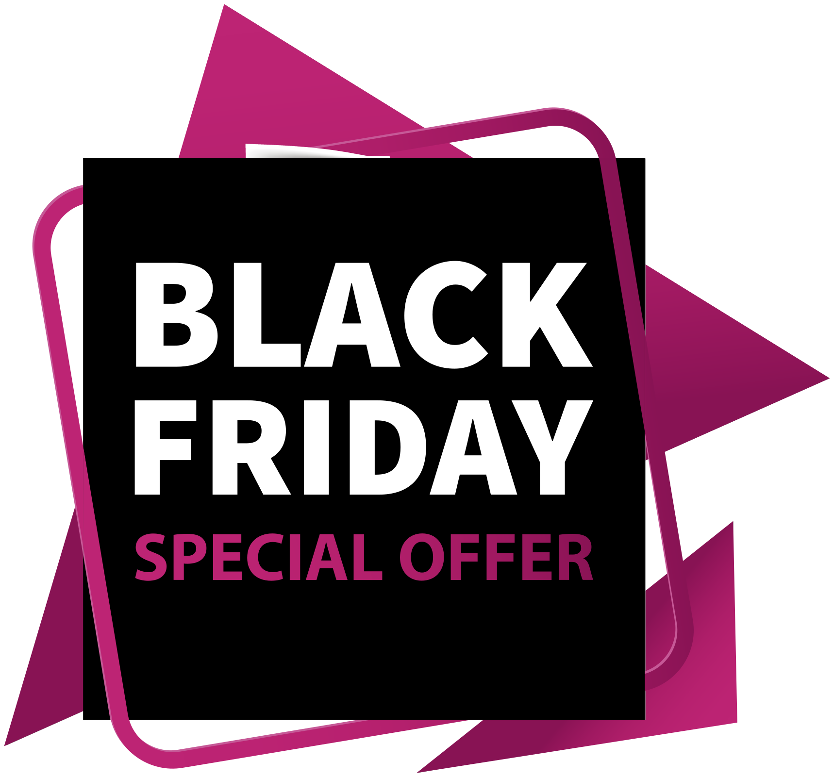special offer black friday window decal TenStickers