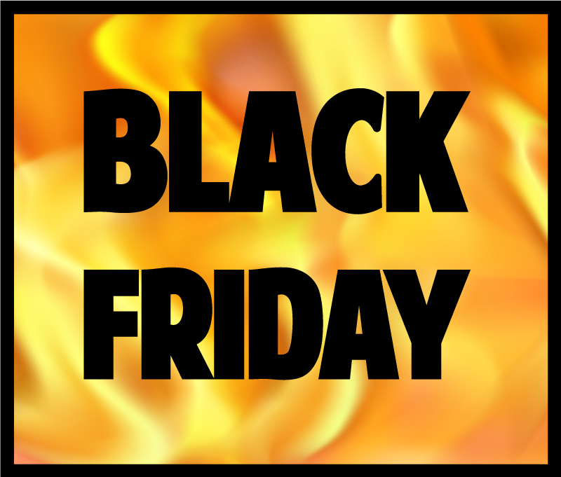 商业贴纸 燃烧的促销标志 - TenStickers