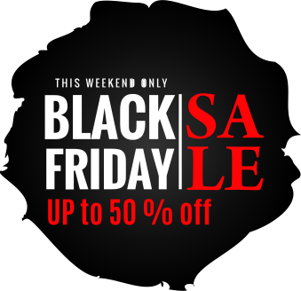 Customisable ink splatter black friday stickers - TenStickers