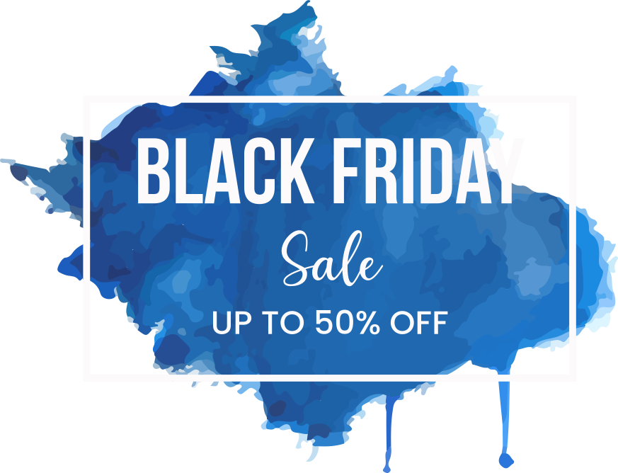 Customisable  watercolor  black Friday stickers - TenStickers