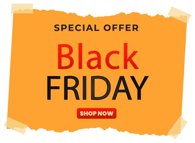 Ripped Part Black Friday sale stickers - TenStickers