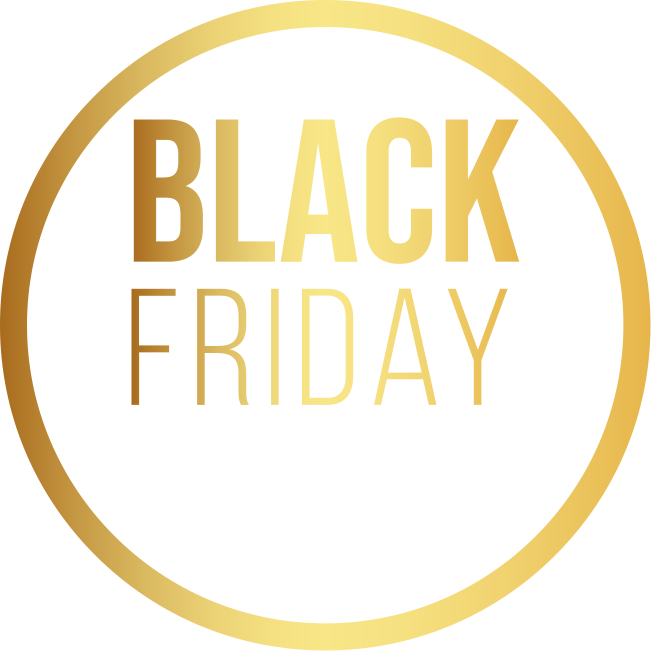 Golden Rings Black Friday  black friday stickers - TenStickers