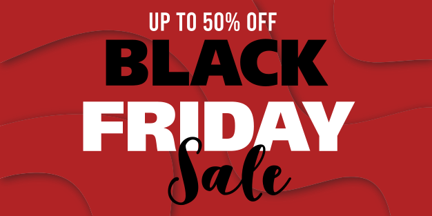 Customisable red waves Black Friday stickers - TenStickers