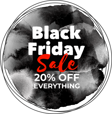 Watercolor customizable black friday decal - TenStickers