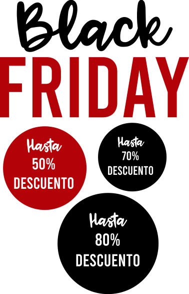 Pack 3 vinilos Black Friday personalizados - TenVinilo