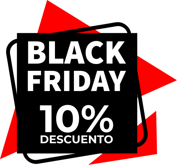 Vinilo Black Friday personalizable geométrico - TenVinilo