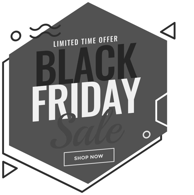 Black Friday Memphis style sales stickers - TenStickers