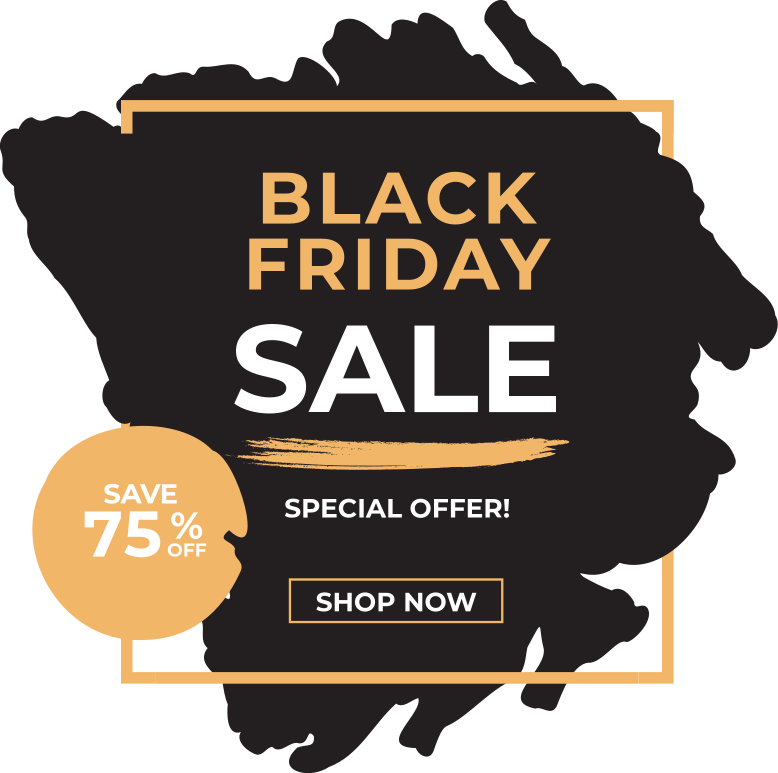 Black Friday paint strokes stickers black friday TenStickers